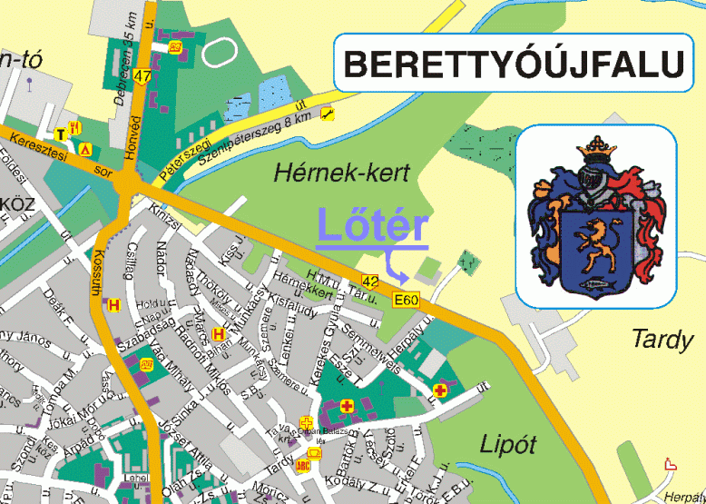 berettyóújfalu térkép Bihari Lövészklub Berettyóújfalu. / Térkép. berettyóújfalu térkép